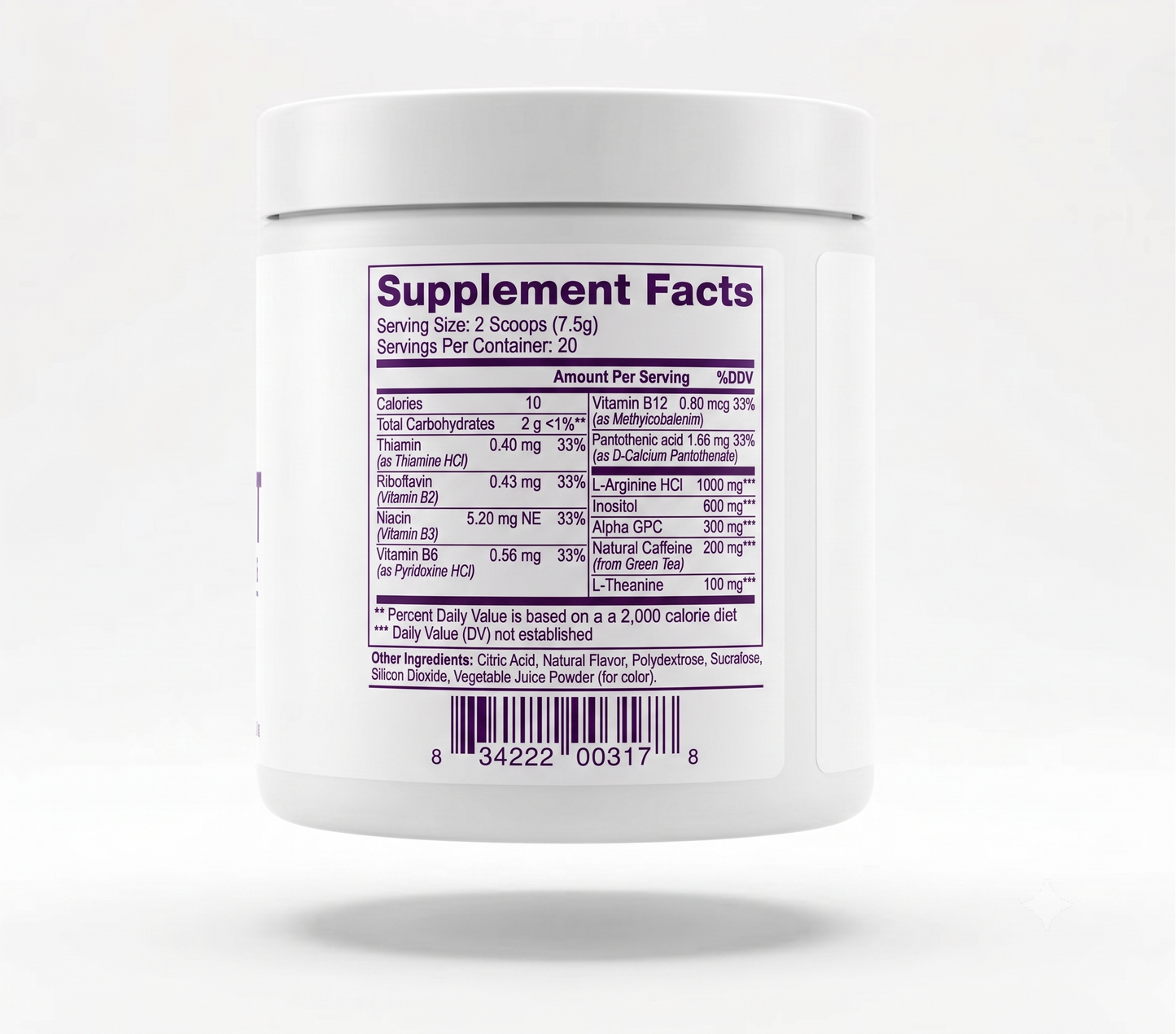 Overclock Labs Focus Powder – Sour Grape